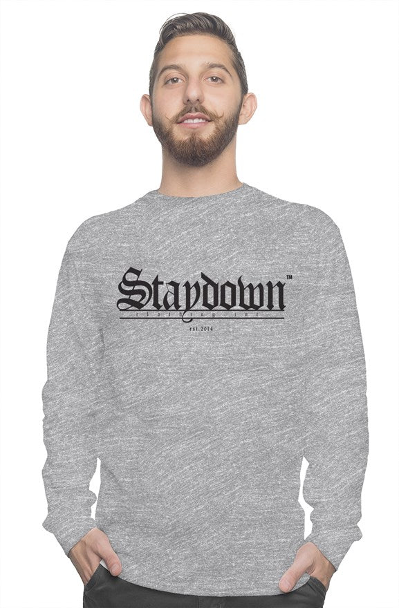 MENS LONG SLEEVE OLD ENGLISH TSHIRT