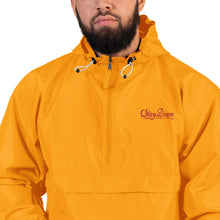 EMBROIDERED CURSIVE PACKABLE MENS JACKET