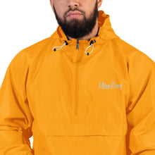 EMBROIDERED CURSIVE PACKABLE MENS JACKET