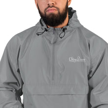 EMBROIDERED CURSIVE PACKABLE MENS JACKET