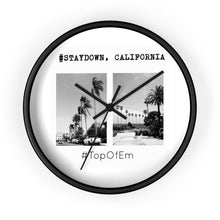 STAYDOWN, CALIFORNIA WALL CLOCK